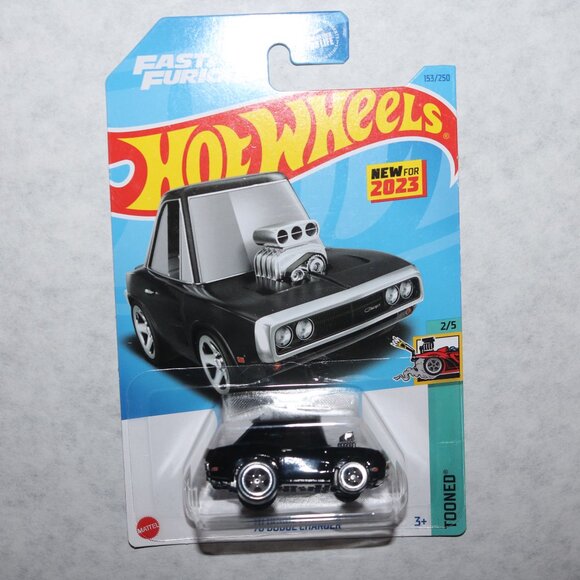 Hot Wheels lot of 7 fast & furious '70 black charger Tooned series ALL NIP - Picture 3 of 4